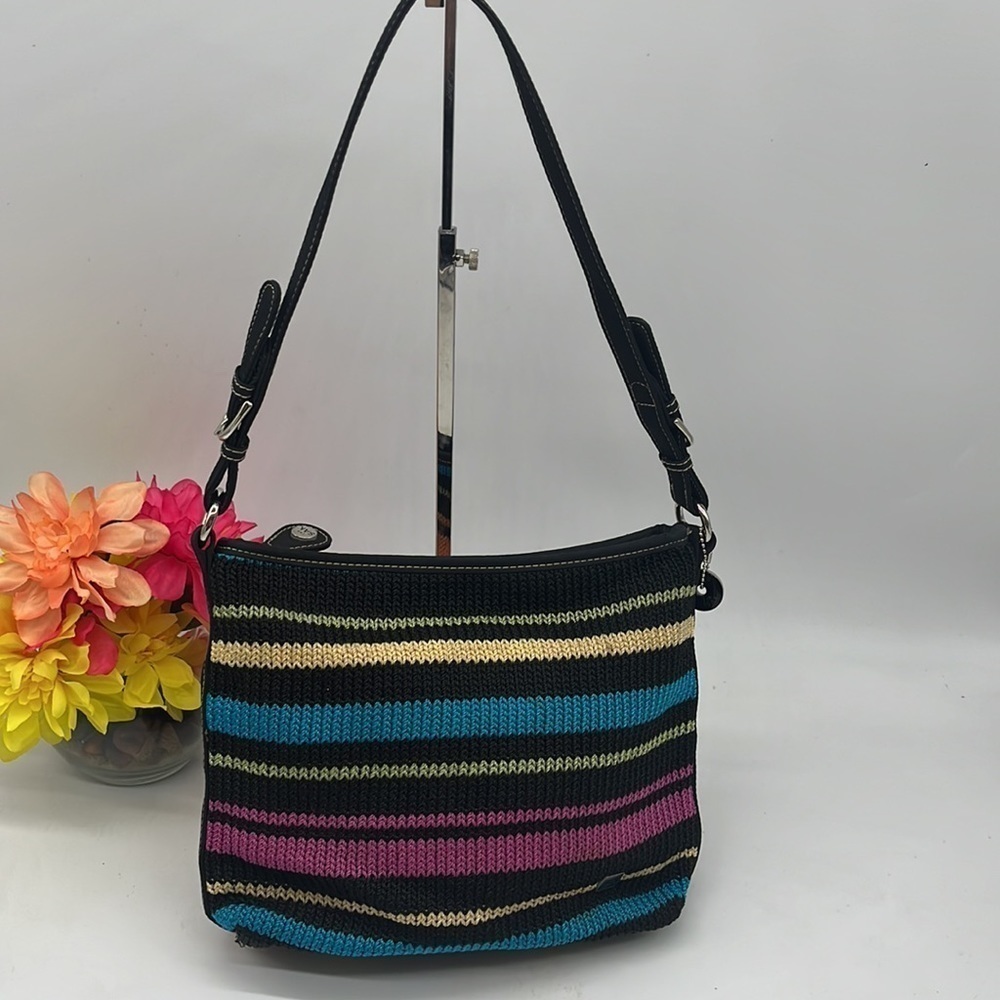 Striped Multicolor Shoulder Bag